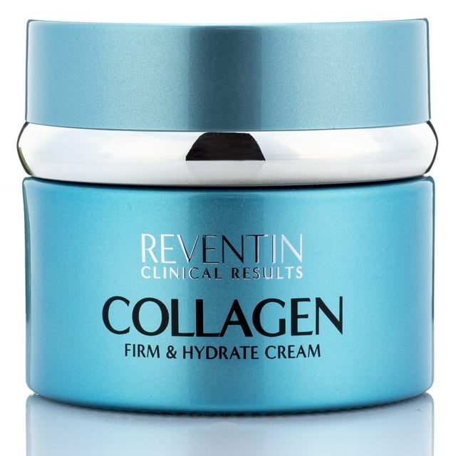 Reventin Clinical Results Collagen Cream Targets Wrinkles, Lines, and Texture. Firming Facial Moisturizer with Peptides. 1.5 fl oz