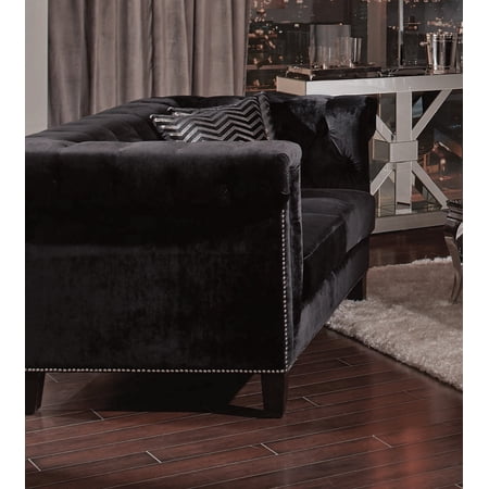 Reventlow Tufted Loveseat Black