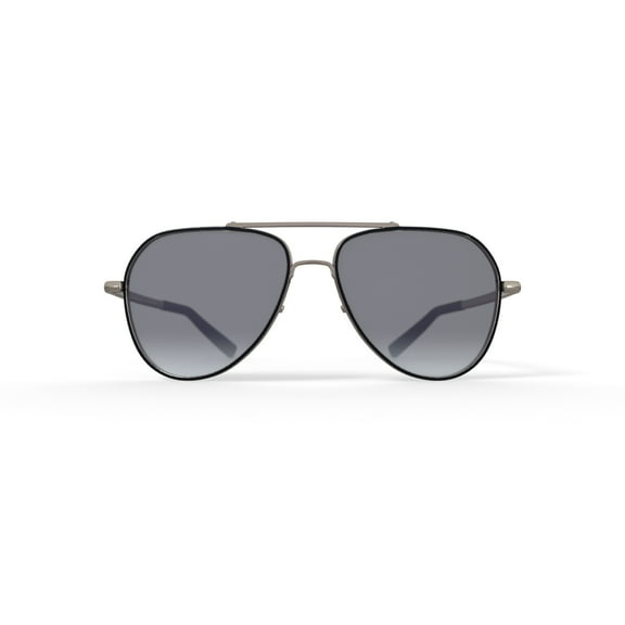 Reverb Men's Angular Aviator Prescription Fashion Sunglasses, RVMOS3001, Shiny Gold/Black, 59-16-150, with Case