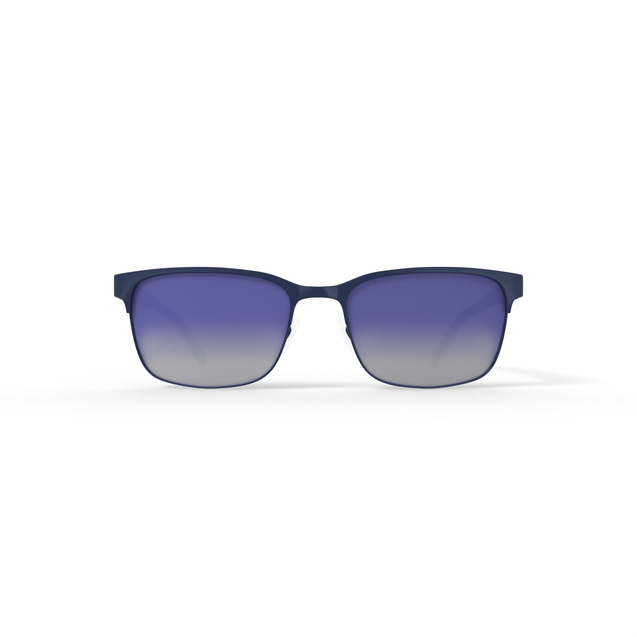 Reverb Men's Rectangle Prescription Fashion Sunglasses, RVMOS3000, Satin Navy, 59-18-150, with Case