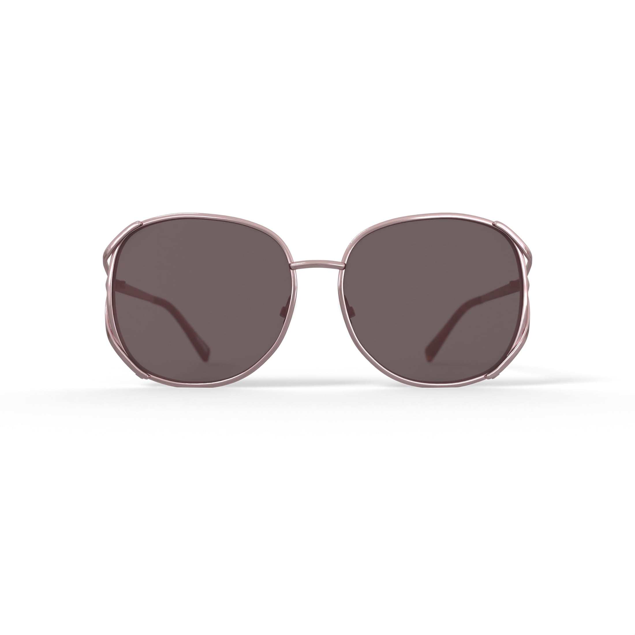 Reverb Women's Vented Square Prescription Fashion Sunglasses, RVLOS4000, Almond Brown, 61-16-140, with Case