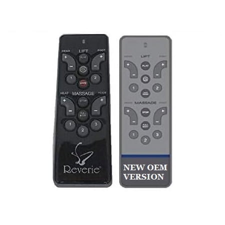 Reverie 5i, 5D, 7S, R400, or 4M and 4M Low Pro ERC108 or RC-WM-103, 107, and 108 Replacement Remote for Adjustable Bed