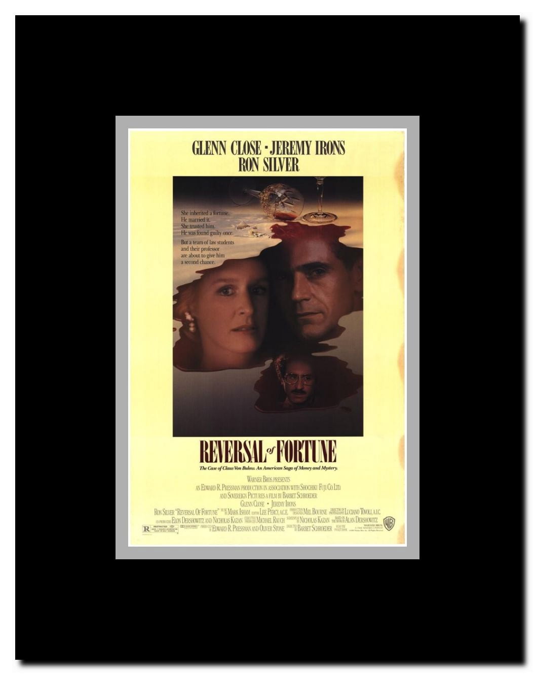 Reversal of Fortune Framed Movie Poster