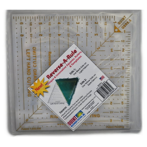 Reverse-A-Rule unique & Innovative Squares, Rulers, & Templates 6 1/2" Square