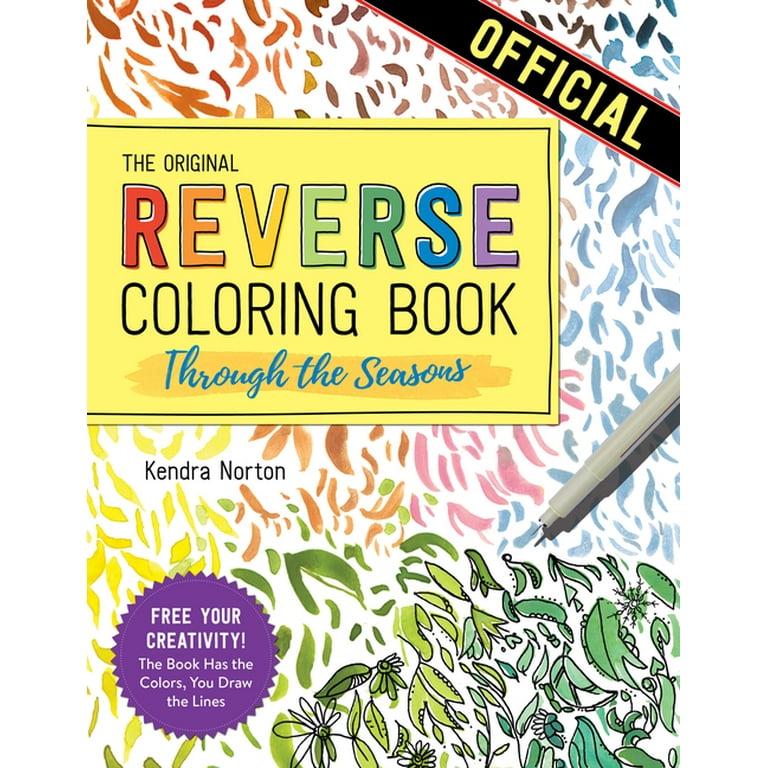 Reverse Coloring Pages Vibrant Inverse Coloring Book Adults