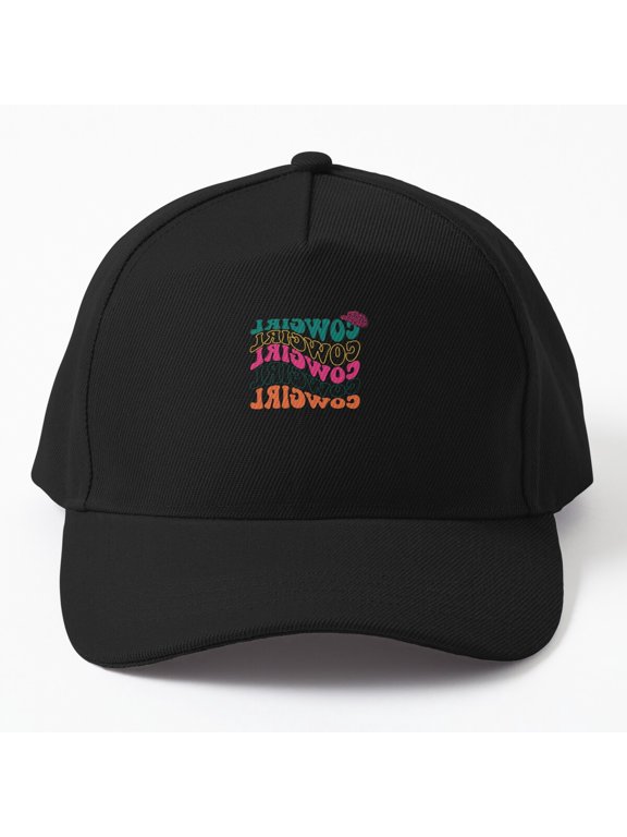 Reverse Cowgirl Baseball Hat, Western Riding Statement Design, Classic Country Style Cap