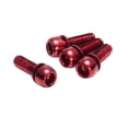 thumbnail image 1 of Reverse Disc Brake Caliper Bolts, M6x18, 4/Pack - Red, 1 of 1