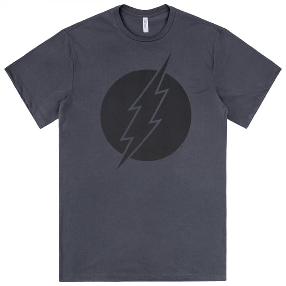 Reverse Flash Black Logo Grey Colorway T-Shirt-XLarge