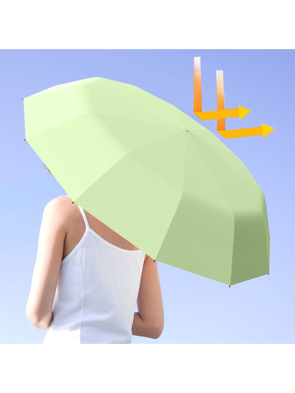 Reverse Folding Umbrella, Auto Control Canopy, Reinforced Windproof Parasol, High Visibility Waterproof Gear for Commuter Outdoor Travel