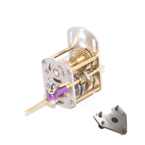 Reverse Gearbox for Mini V4 Steam Engine Models, Dual-Direction (Forward/Reverse) Metal Gearbox with Clutch