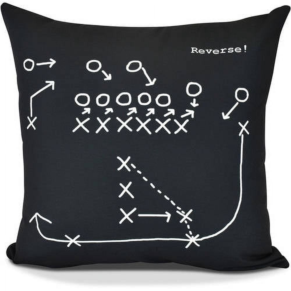 Reverse! Geometric Print Outdoor Pillow