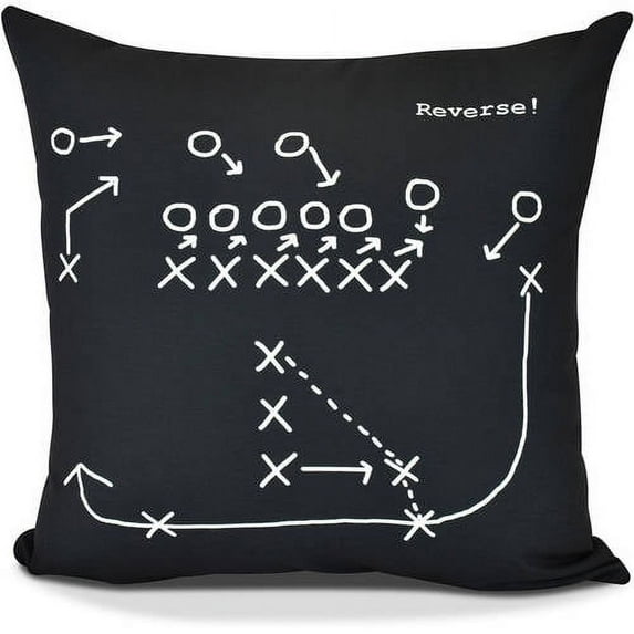 Reverse! Geometric Print Outdoor Pillow