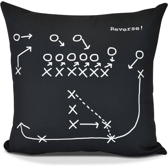 Reverse! Geometric Print Pillow