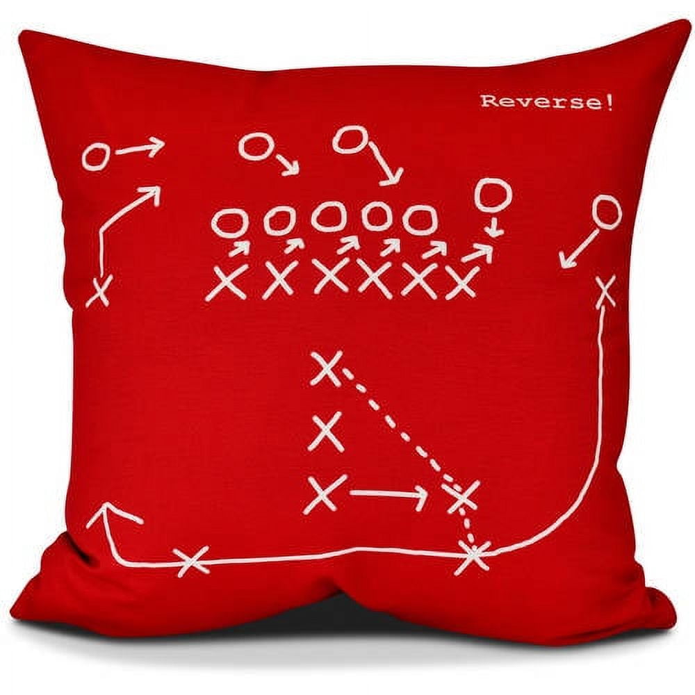 Reverse! Geometric Print Pillow