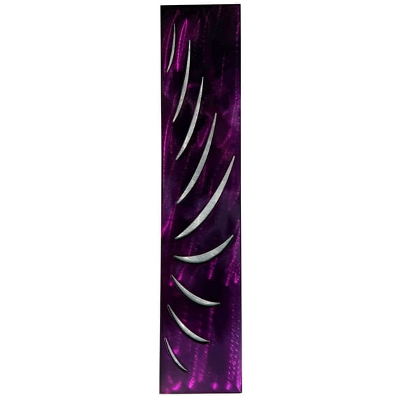 Reverse Lashes Modern Metal Wall Decoration by Meyerdirk Art, Candy Purple