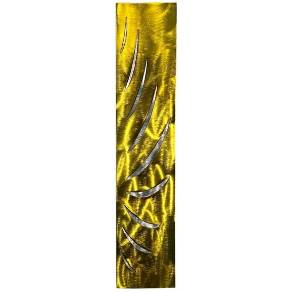 Reverse Lashes Modern Metal Wall Decoration by Meyerdirk Art, Candy Yellow