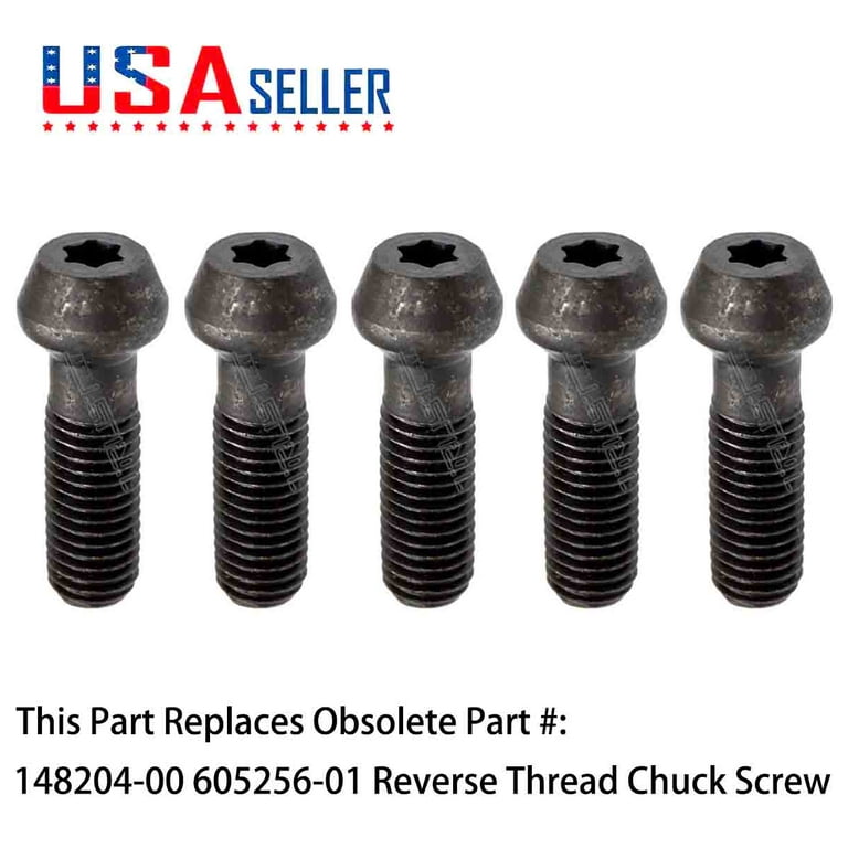 Reverse Thread Chuck Screw Replacement For DeWALT DW996KV 2 Type 4 Type 5 14.4v Ham Drill Vehicle 148204 00 5 Packs