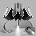 thumbnail image 1 of Reverse Umbrella under $5! Kadlawus Opposite Direction Folding Umbrella, Reflective Stripe Windproof Travel Umbrella, Fully Automatic Compact 10 Rib Umbrella, 41 Inch Diameter with LED Lights, 1 of 3