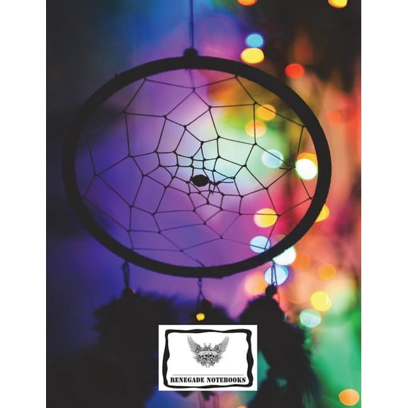 Reversed Cornell Note Paper Notebook Cornell Note-Taking System 8.5x11" 150 Page: Dream Catcher Cover Design (Paperback)