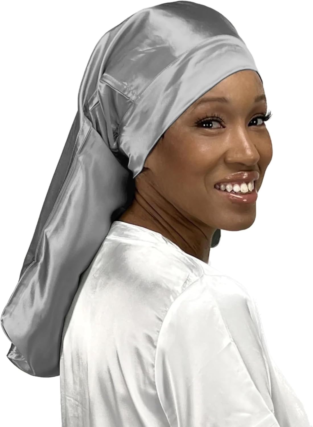 Reversible 100 Real Silk Long Hair Reversible Sleep Wide Band