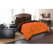 Reversible 3pc Comforter Set King/Cal King Orange/Chocolate