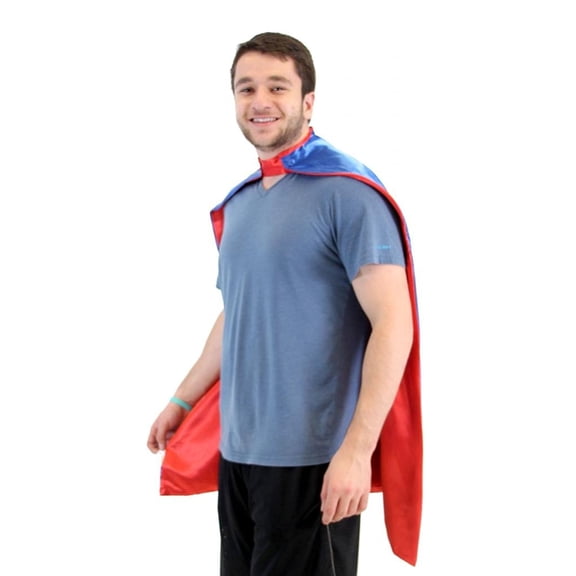 Costume Agent Superhero 32" Costume Cape, with Reversible for Adult