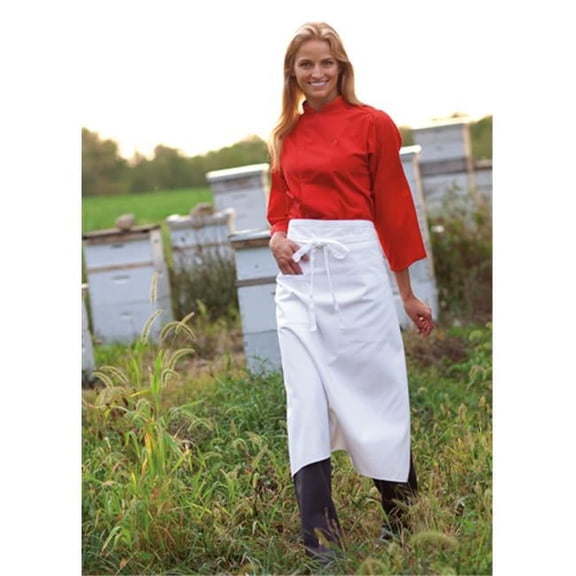 Reversible Apron in White