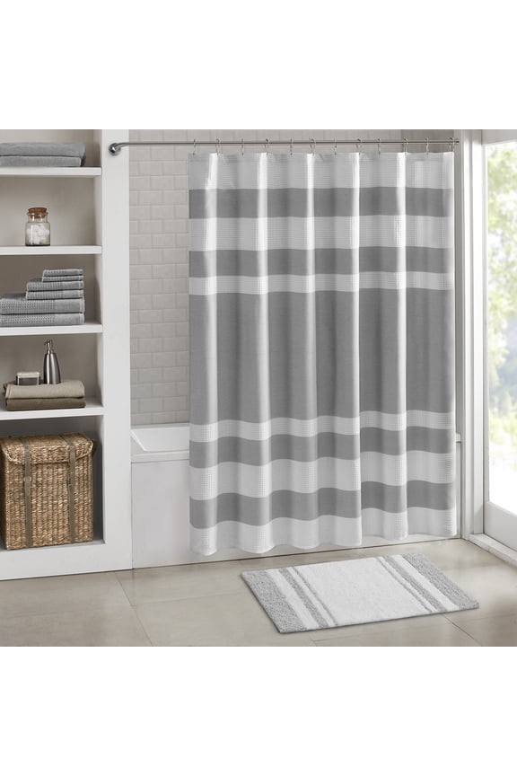 Reversible Bath Rug 24x72 Casual Stripes Highly Absorbent Luxury Soft Medium Pile OEKO TEX Certified Machine Washable Bathroom Rug