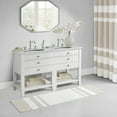thumbnail image 1 of Reversible Bath Rug 24x72 Casual Stripes Highly Absorbent Soft Medium Pile OEKO TEX Certified Machine Washable Bathroom Runner Rug, 1 of 8