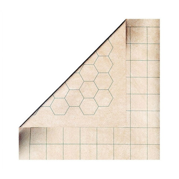 Reversible Battlemat 1in Squares & 1 in Hexes (23 1/2 in x 26 in Playing Surface)