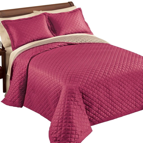 Reversible Bedspread Set By Collections Etc.™