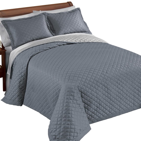 Reversible Bedspread Set By Collections Etc.™