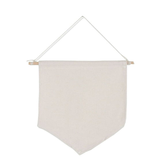 Reversible Blank Canvas Wall Hanging Tapestry DIY Customizable Banner for Badge and Photo Display, Room Decor Celebration Backdrops with Included Hanging Clips