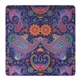 thumbnail image 1 of Reversible Bohemian Print Table Cover 36x36 Inch Square Tablecloth with Elastic Edge for Double-Sided Decor Options, 1 of 6