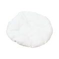 thumbnail image 1 of Reversible Cat Sleeping Pad, Comfortable Round Pet Mat with Soft Resilient Filling, Breathable All-Season Cushion for Cat Bed Basket Crate Kennel, Double-Sided Design Solid & Pattern, 19.7in, White, 1 of 3