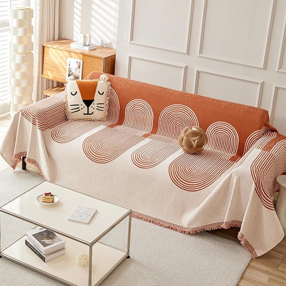 Reversible Chenille Sofa Cover, Chenille Double Sided Sofa Towel, Double-Sided Couch Cover Comfy Chenille Sofa Covers, All Seasons