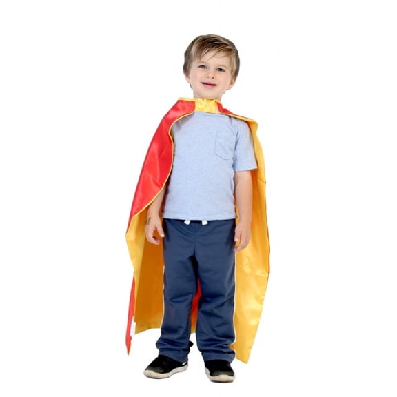 Costume Agent Superhero Child 32" Red Multicolor Halloween Costume Cape, Reversible for Child