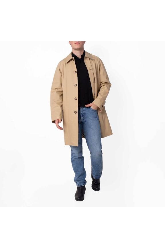 Check Reversible Gabardine Car Coat, Brand Size 50 ( US Size 40 )