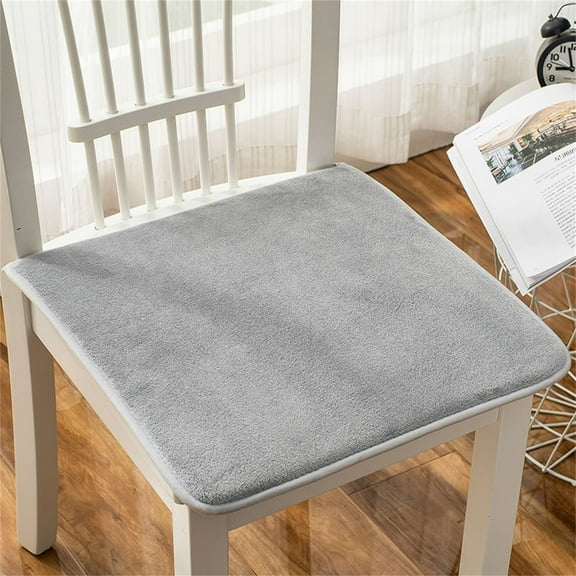 Reversible Corded Seat Cushion with Contoured Shape and Hook & Loop Fasteners for Home Office and Dining Chairs