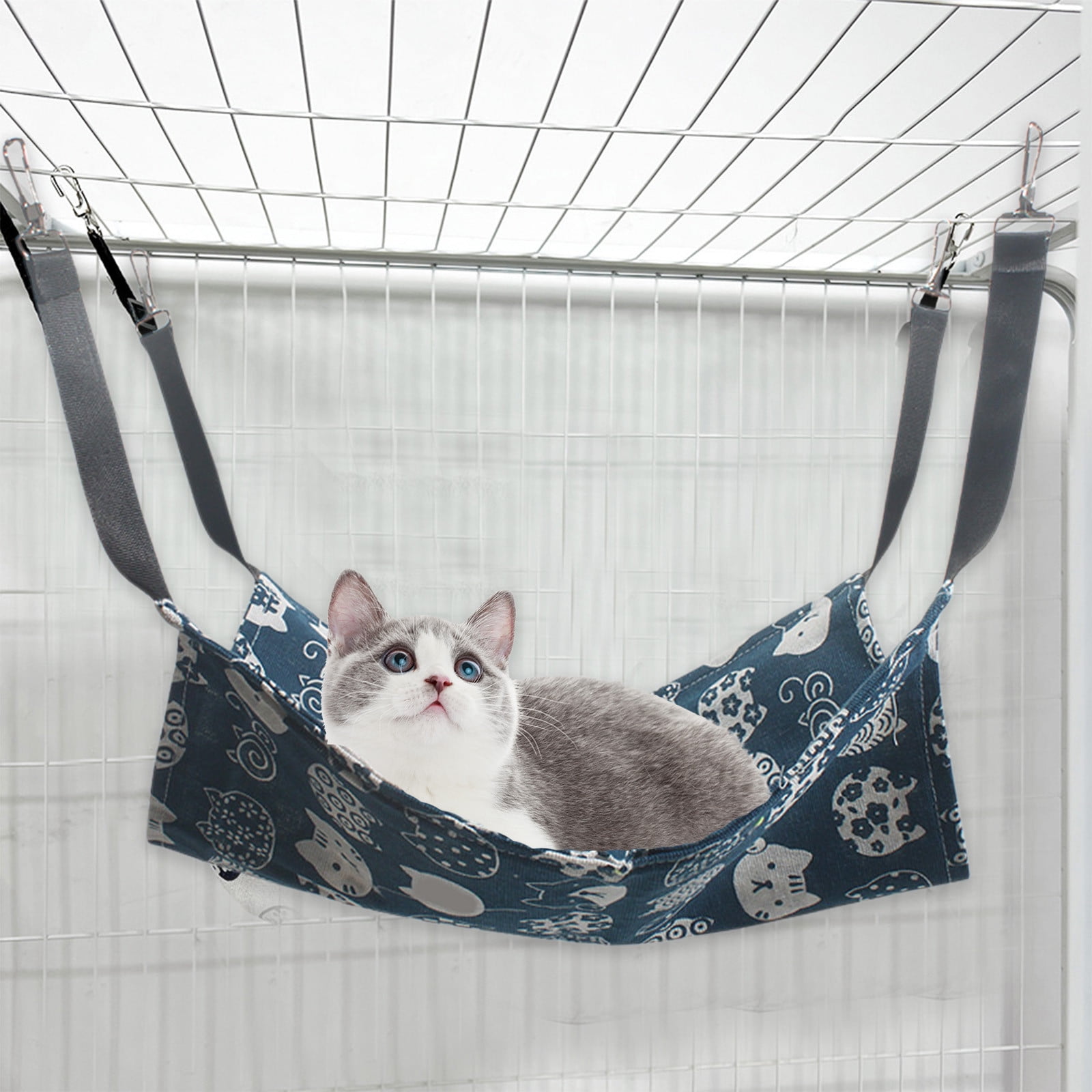 Picture Idea: Reversible Cotton Linen Pet Hammock For Cats Rabbits Hamsters