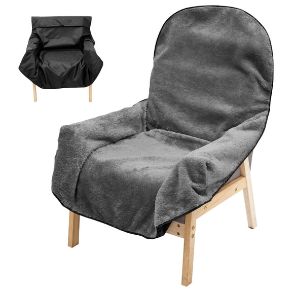 Reversible Cozy Seat Blanket Polyester and Waterproof Oxford Fabric for Patio Camping Universal Fit for 90% Armchair Includes Drawstring