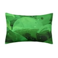 thumbnail image 1 of Reversible Design Rectangle Pillowcase Green Abstract Art Style Pillow Cover Home Decor Sofa Bedroom Pillow Covers Double Side Printing Rectangular Pillow Cover, 1 of 3
