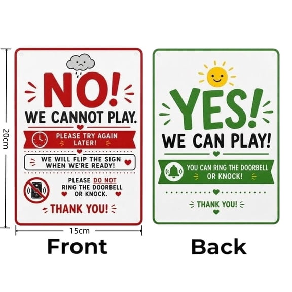 Reversible Double Sided Door Hanger, Creative Home Door Sign, Front Porch Notice Plaque, Simple Entryway Decor, Practical Ornament for Exterior House and Daily Living Space, A