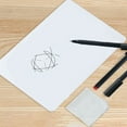 thumbnail image 1 of Reversible Dry-Erase Whiteboard with Marker and Eraser - Compact Office and Home Organization Tool Featuring Dual-Sided Writing Surface and Portable Design(White), 1 of 8