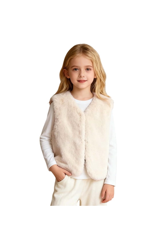 Reversible Vest for Children, Winter Warm Padded Sleeveless Jacket, Children's Outerwear for Boys and Girls