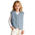 thumbnail image 1 of Reversible Fur Vest for Children, Winter Warm Padded Sleeveless Jacket, Children's Outerwear for Boys and Girls, 1 of 5