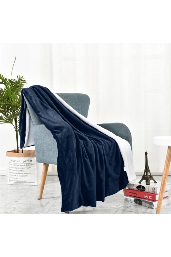 Reversible Faux Rabbit Fur Throw Blanket, Cozy Plush Bubble Fleece Blanket for Couch, Luxury Cute Cozy Furry Blanket for Bed, White, 60" x 70"