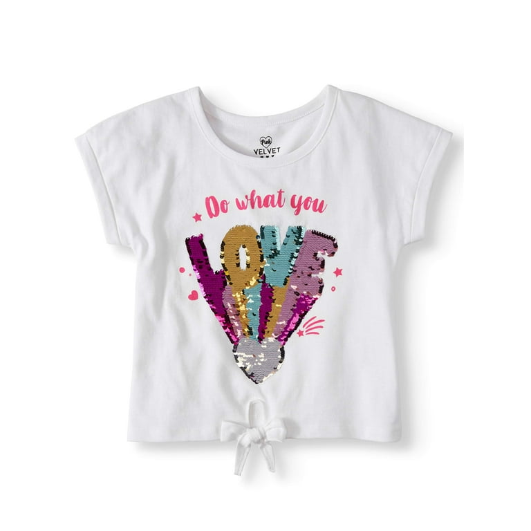 Little girl flip sequin on sale shirt