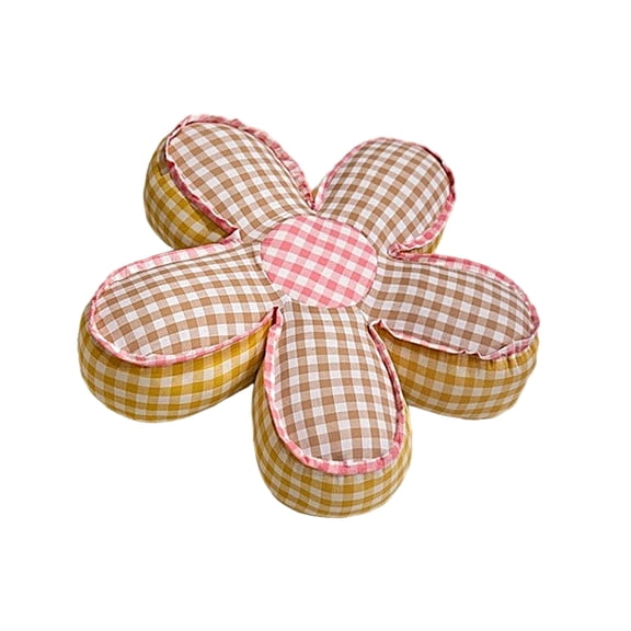 Reversible Floral Floor Pillow Soft Cotton Filled Cushion Slip Proof