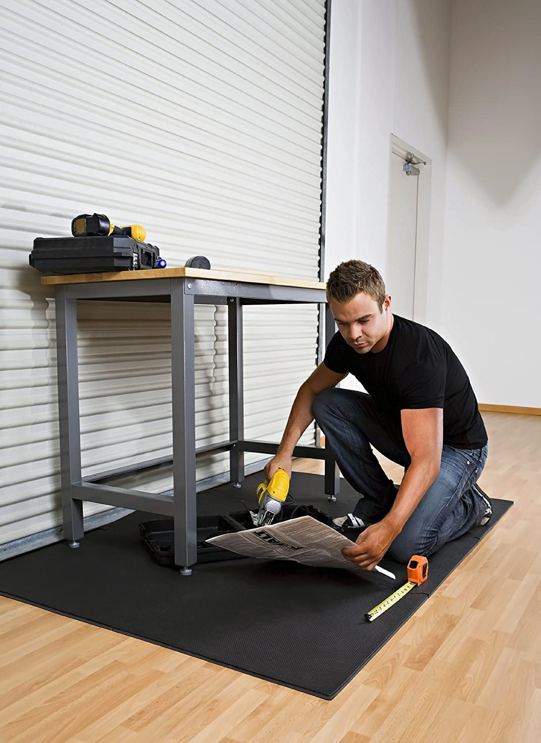 Reversible Foam Mats Foam Interlocking Tiles (Multicolor/Black 28